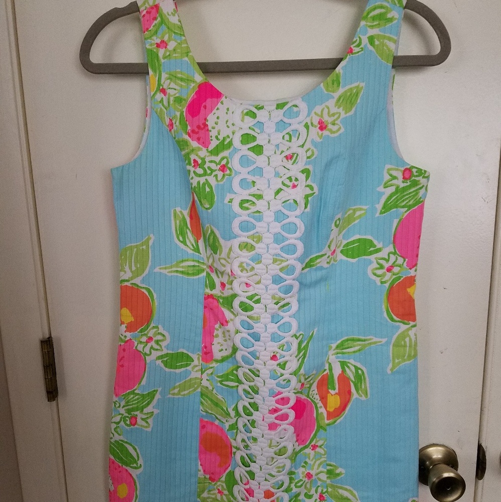 EUC Lilly Pulitzer Pink Lemonade Shift dress